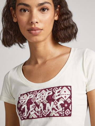 Pepe Jeans T-Shirt 'BRANDI' in Weiß