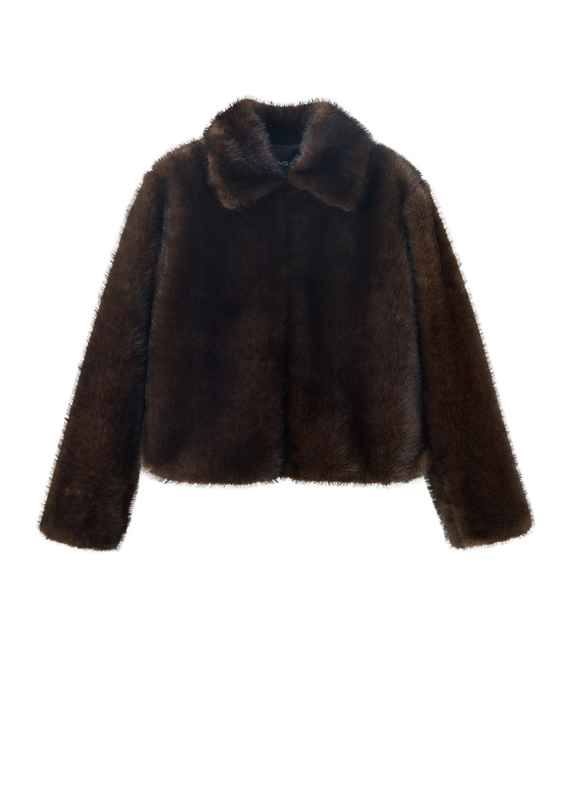 Veste mi-saison 'BRUNA' MANGO en marron : devant