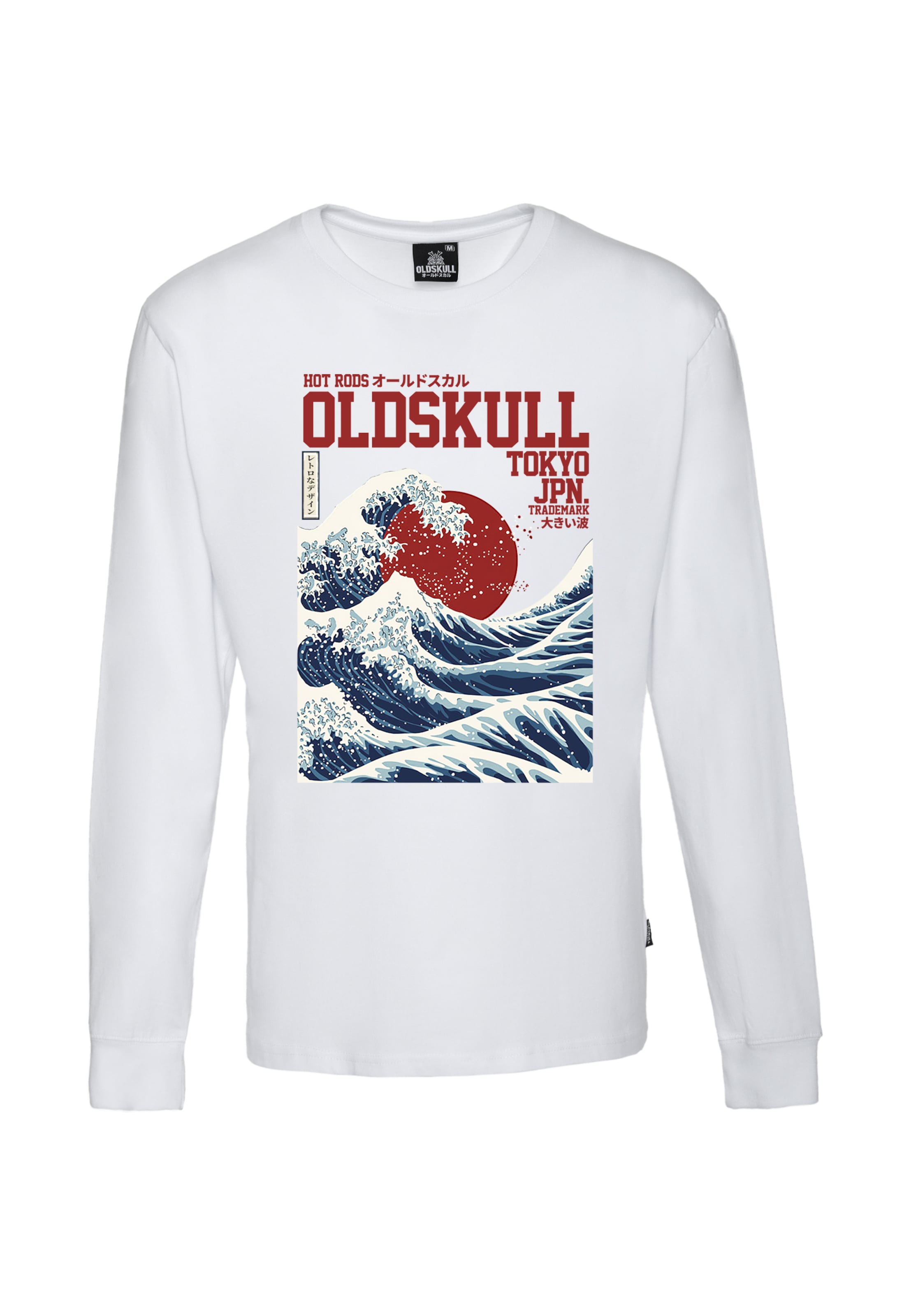 Oldskull Shirt 'Asian Big W' in Wit: voorkant
