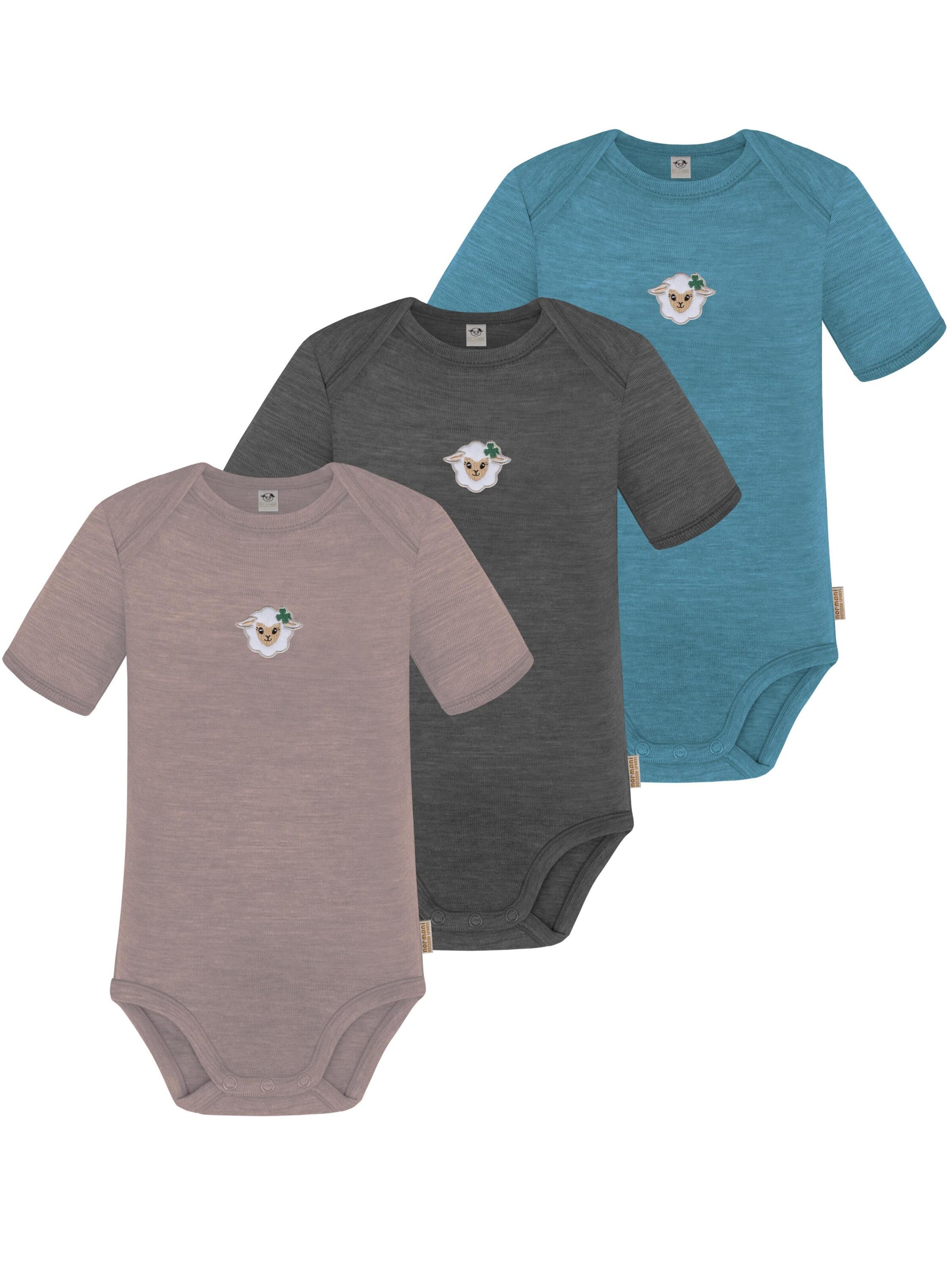 Barboteuse / body 'Tauranga' normani en bleu : devant