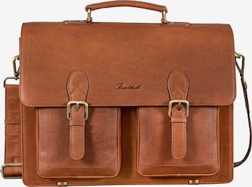 Benthill Briefcase in Brown: front