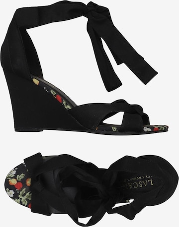 LASCANA Sandalen 39 in Schwarz: Vorderseite