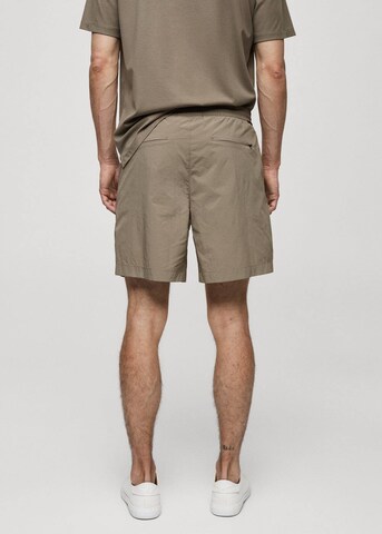 MANGO MAN Regular Pants 'Moon' in Green