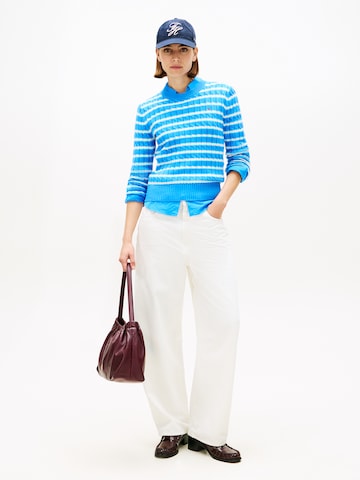 TOMMY HILFIGER Pullover in Blau