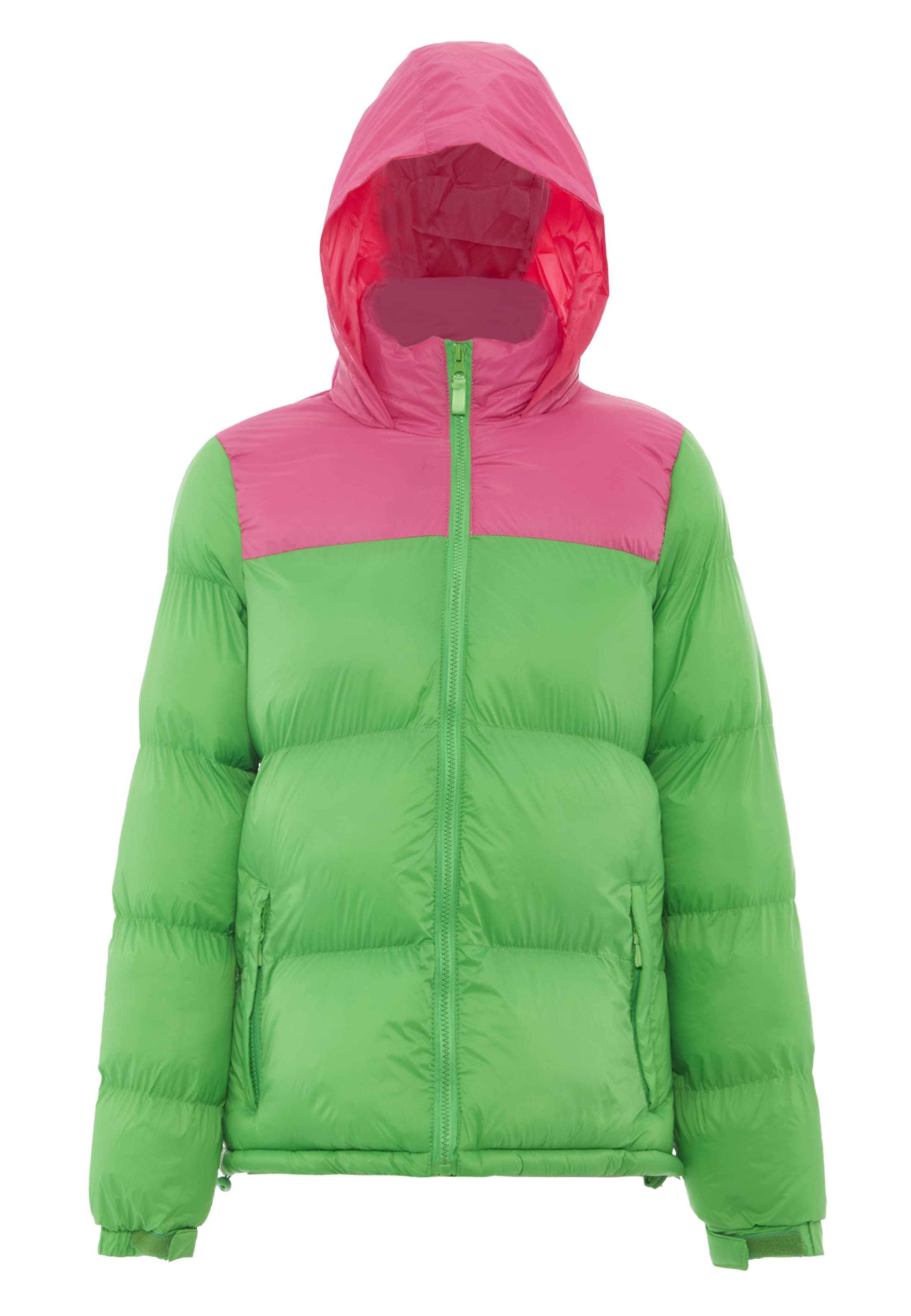 MYMO Veste d’hiver en vert clair / rose, Vue avec produit