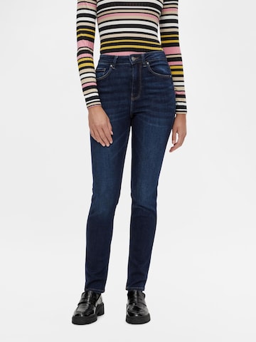 PIECES Skinny Jeans 'Lili' i blå: forside