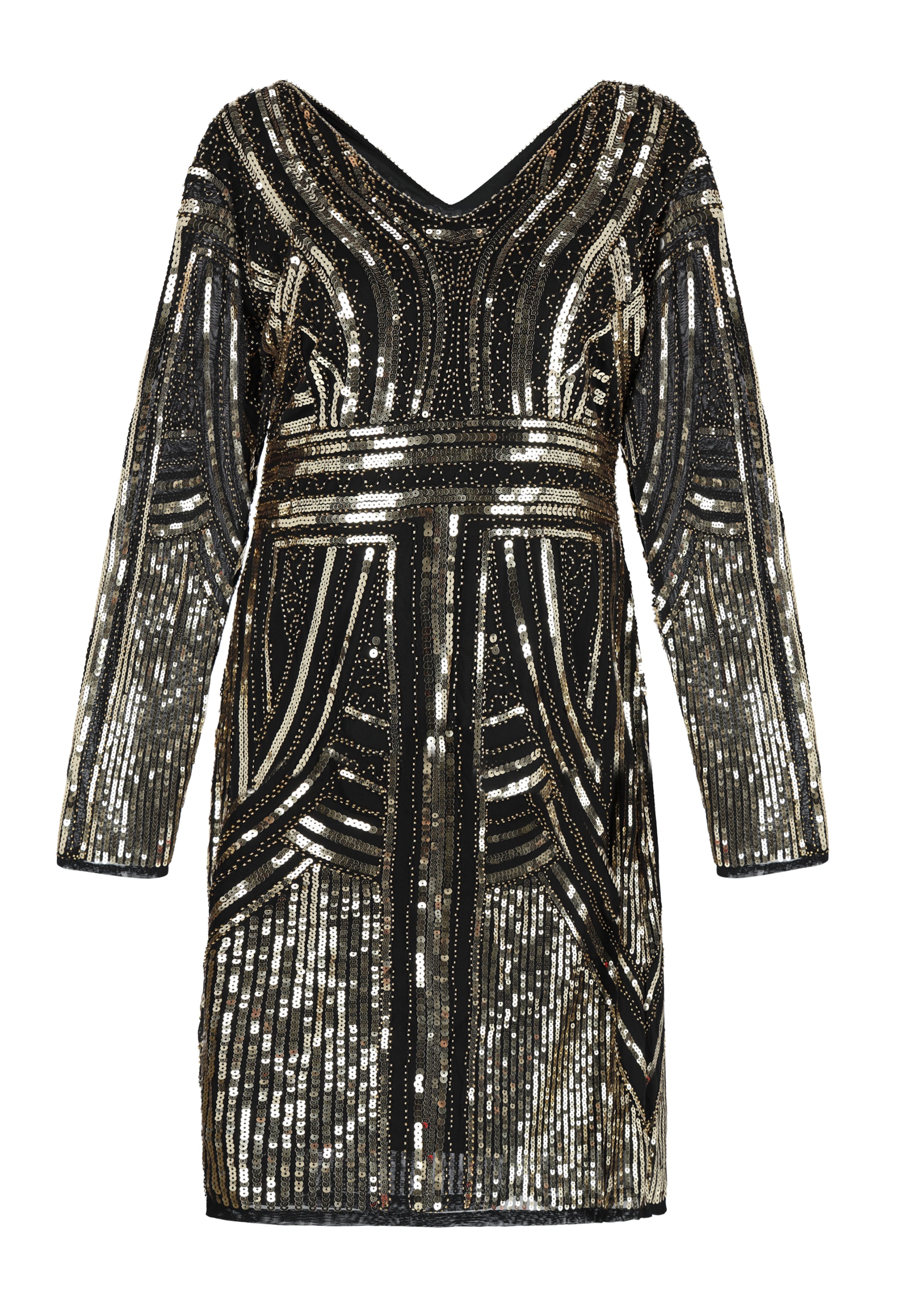 NAEMI Coctailkjole i guld: forside