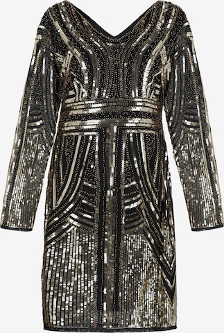 NAEMI - Vestido de gala en oro: frente