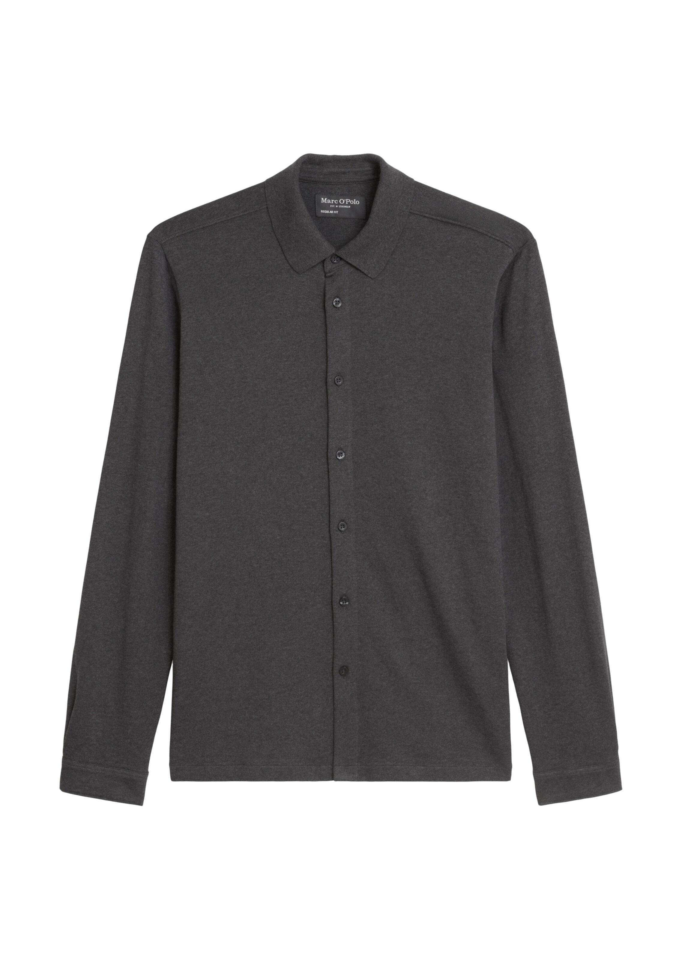 Marc O'Polo Regular Fit Hemd in Grau: Vorderseite