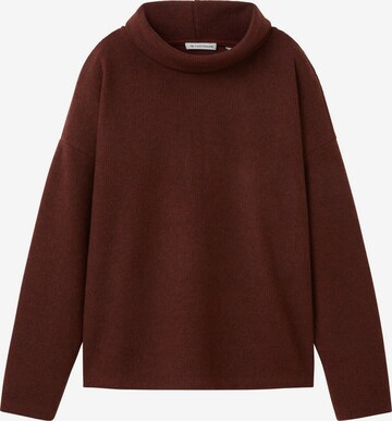 Pull-over TOM TAILOR en rouge : devant