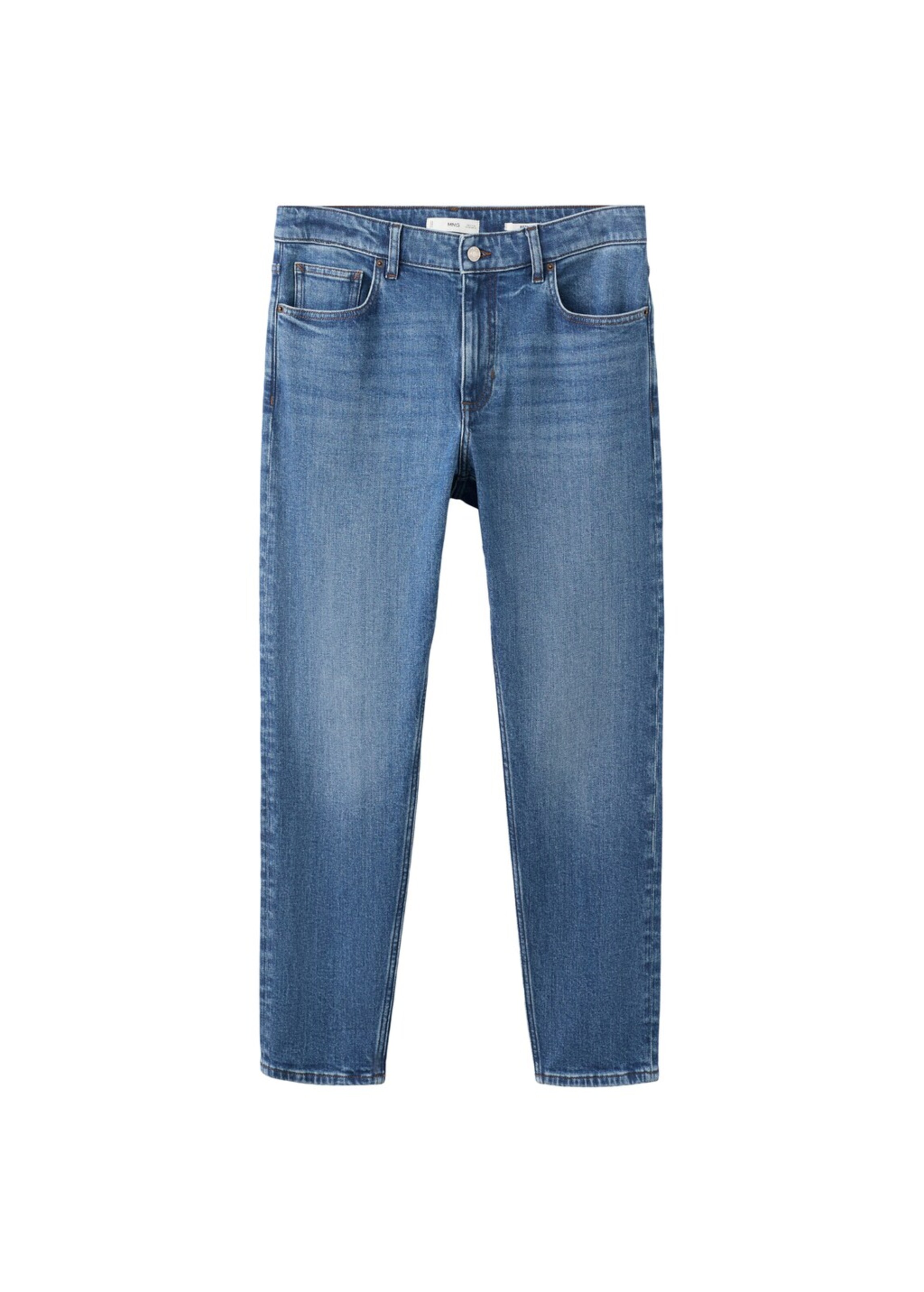MANGO MAN Tapered Jeans 'Ben' in Blau: Vorderseite