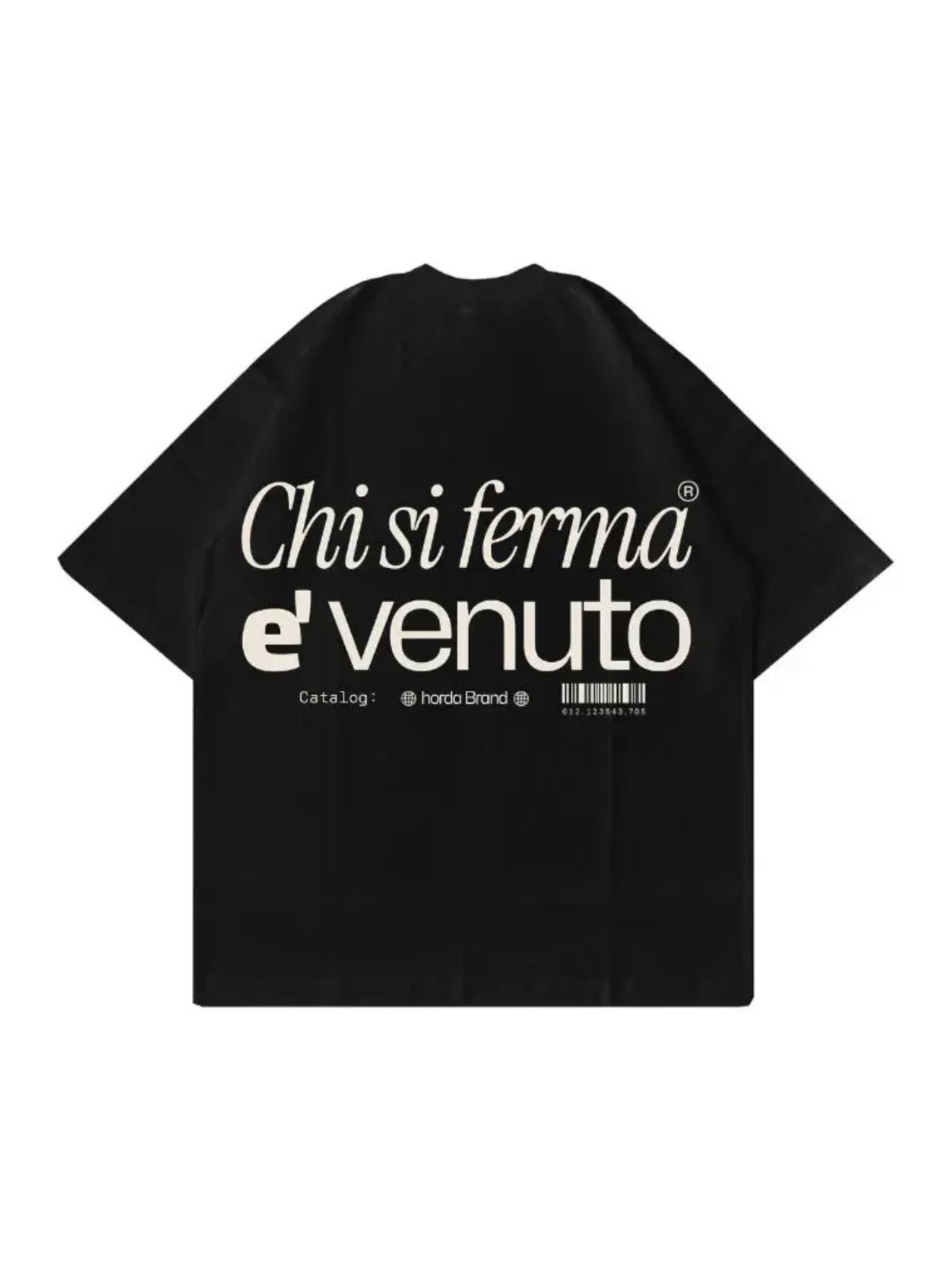 Horda - Camiseta 'T-Shirt 100% Cotone  Made in Italy | The Motion' en negro