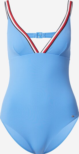 Tommy Hilfiger Underwear Maillot de bain en bleu clair / rouge / blanc, Vue avec produit