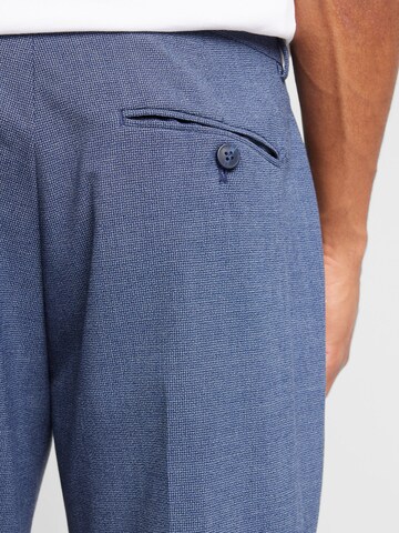 SELECTED HOMME Regular Pleat-Front Pants in Blue