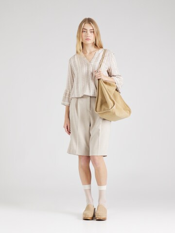 Sublevel Bluse in Beige