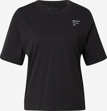 Marc O'Polo T-Shirt 'Hapiness' in Schwarz: predná strana