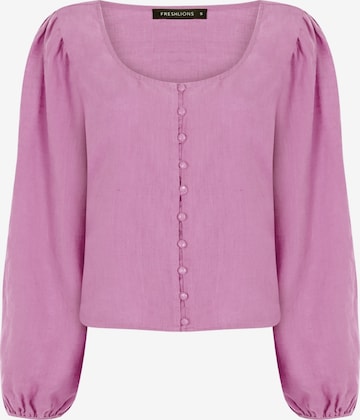 FRESHLIONS Blouse 'Amara' in Roze: voorkant