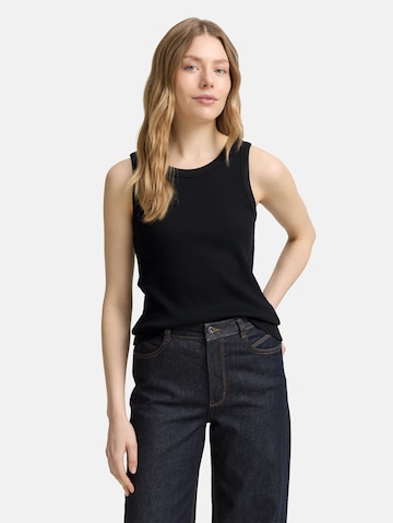 TOM TAILOR Top in Zwart: voorkant