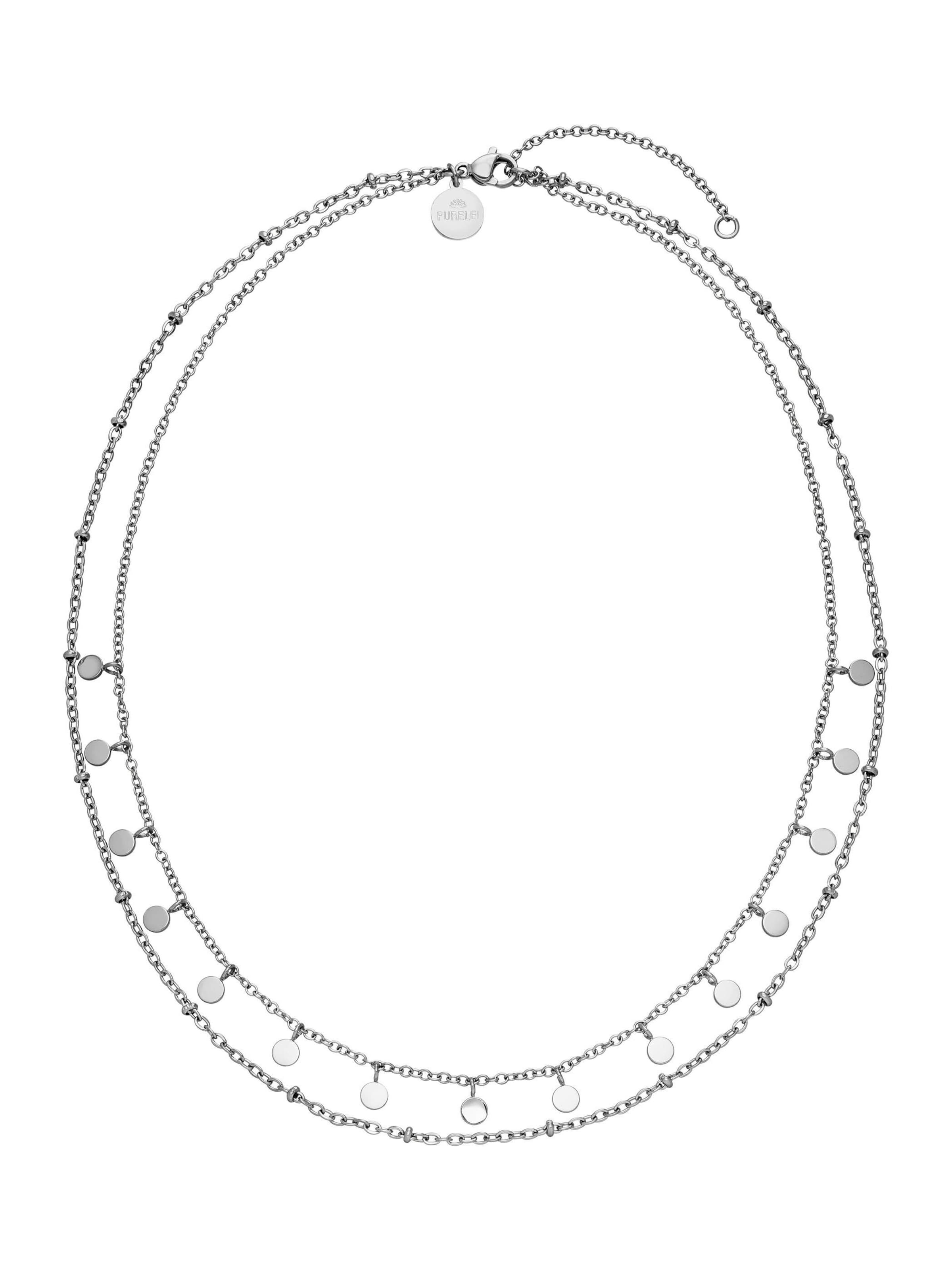 PURELEI Kette 'Plain' in Silber: Vorderseite