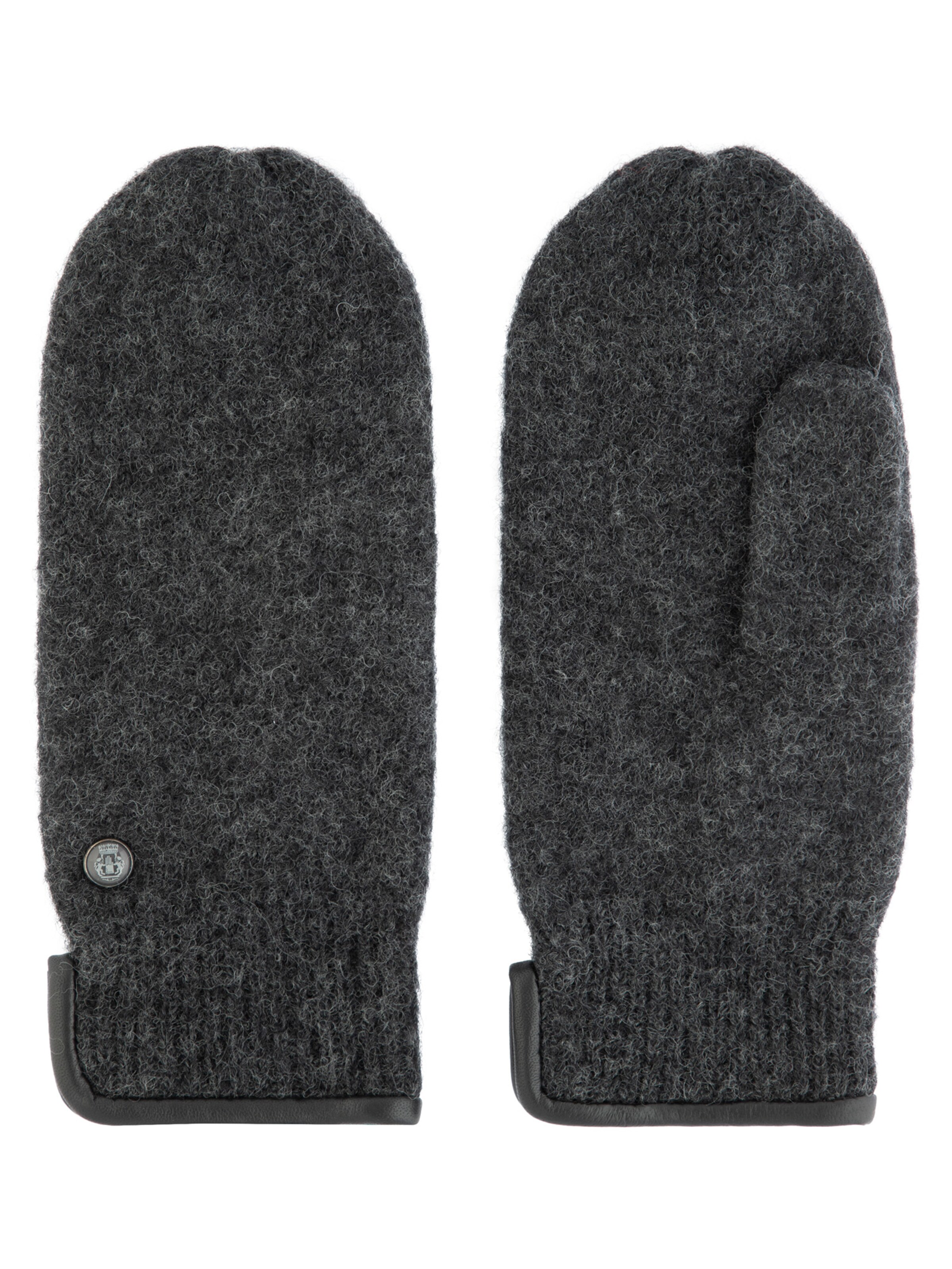 Roeckl Mittens 'FELTED WOOL' in Grey: front