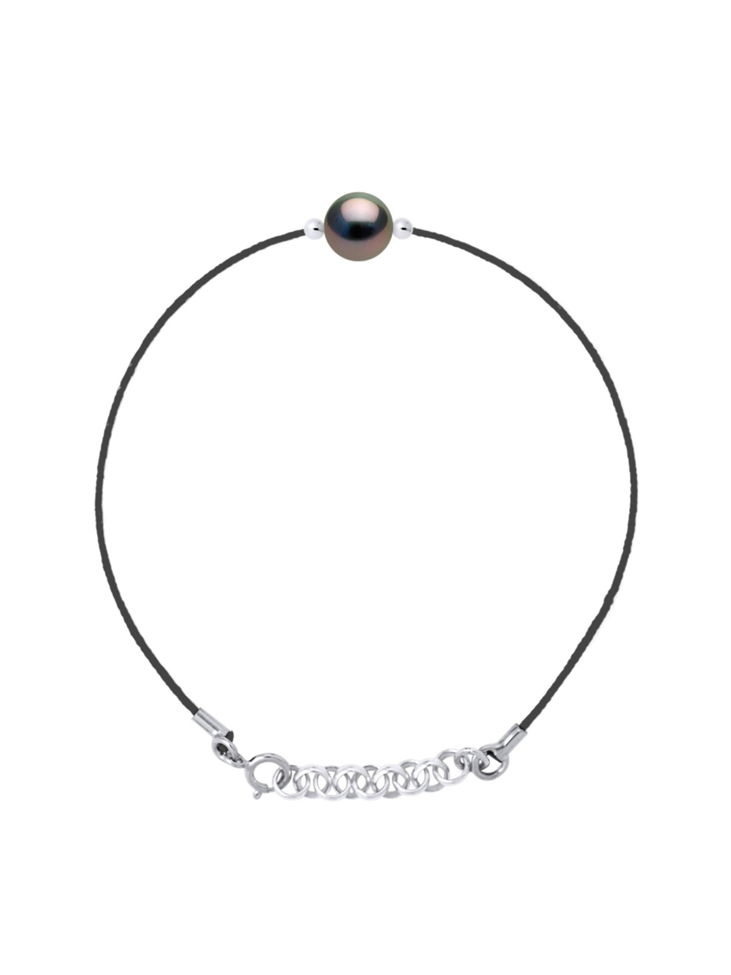 Ateliers Saint Germain - Pulsera 'MAENTAMA' en negro: frente