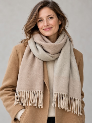 COLLEZIONE ALESSANDRO Scarf 'Greige' in Beige
