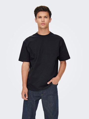 Tricou 'Fred' de la Only & Sons pe albastru: față