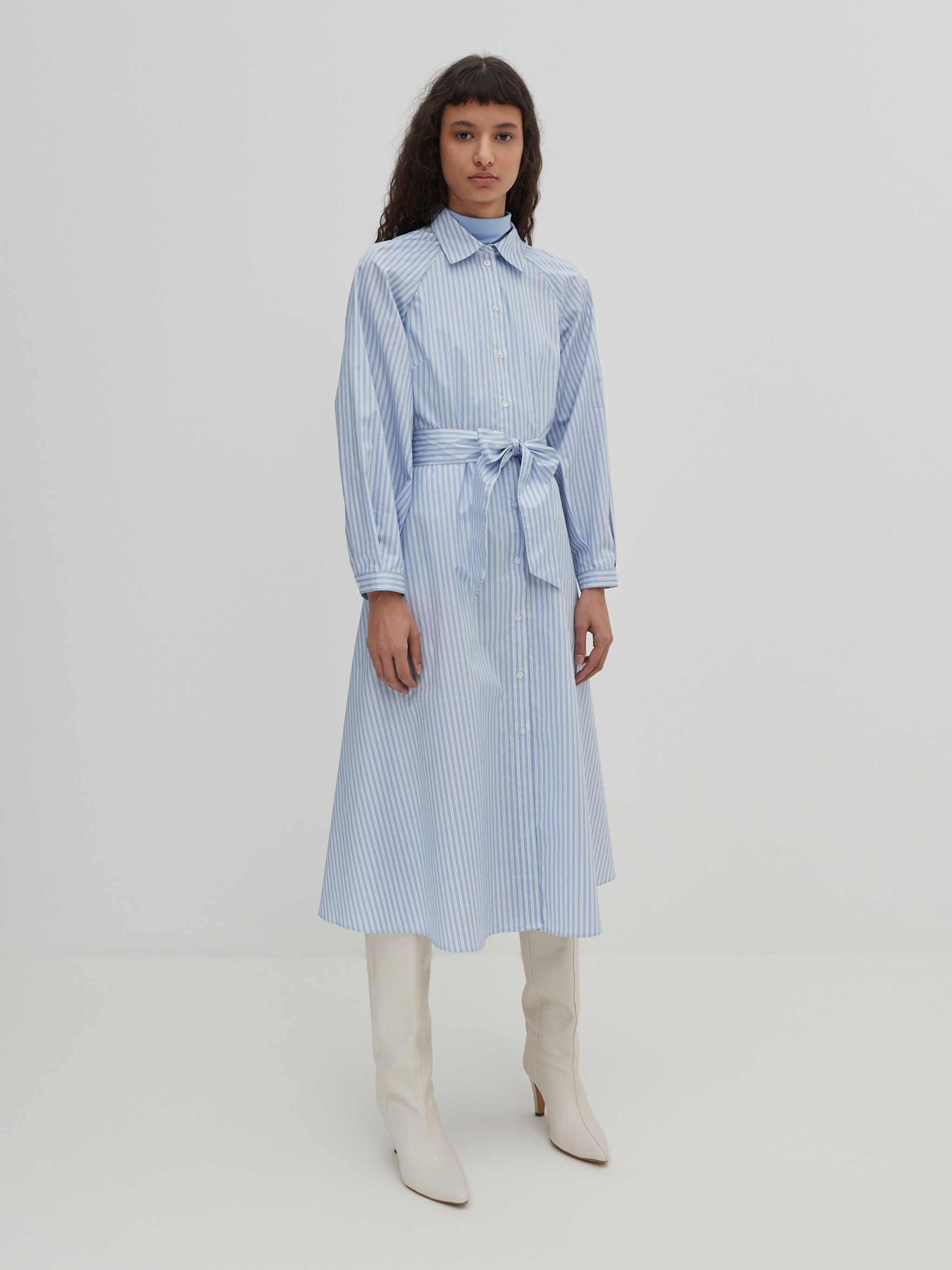 EDITED Producten Blousejurk 'Bella' Blauw