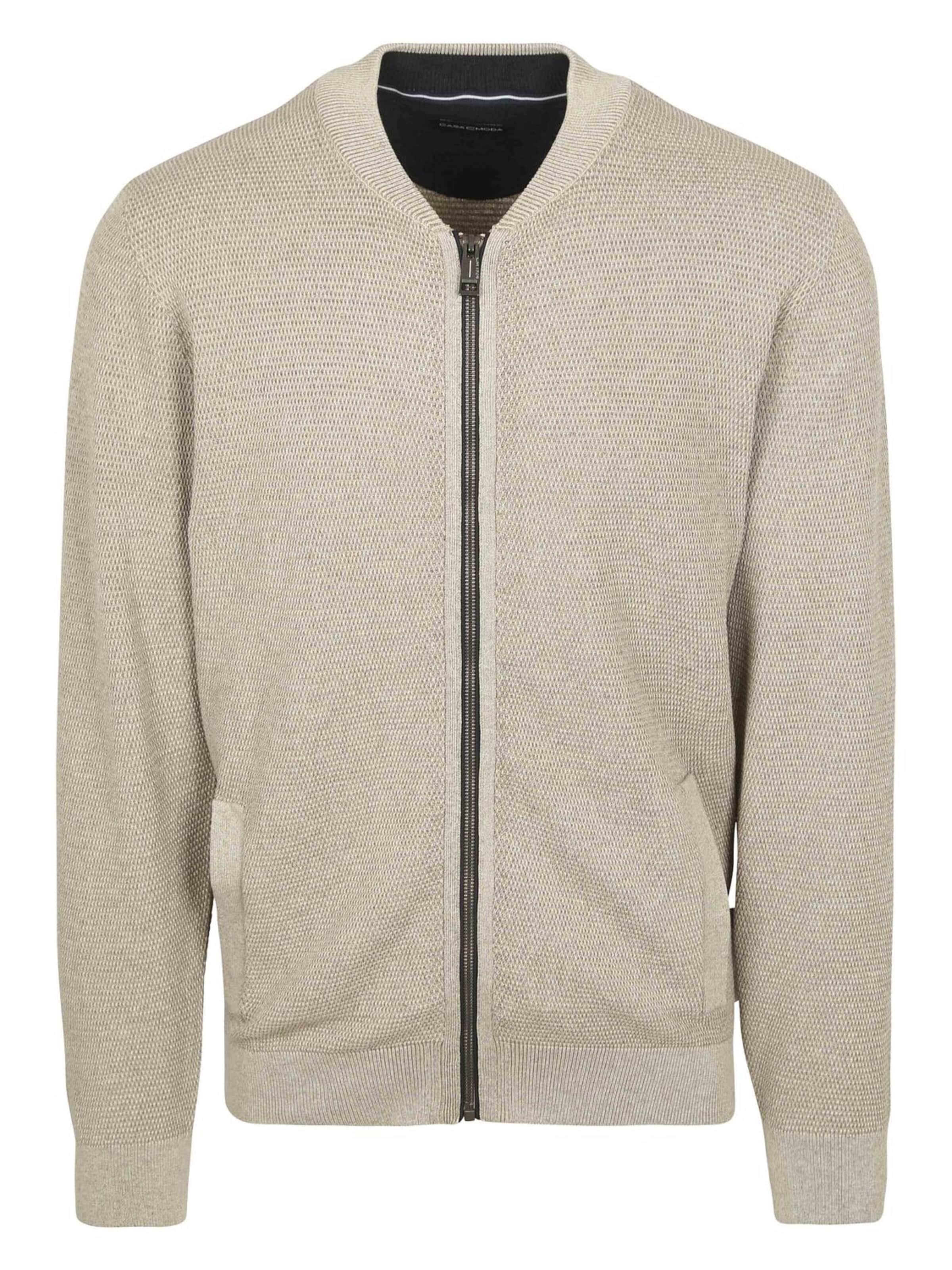 CASA MODA Gebreid vest in Beige: voorkant