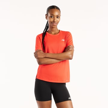 T-shirt fonctionnel 'Athletics' new balance en orange : devant