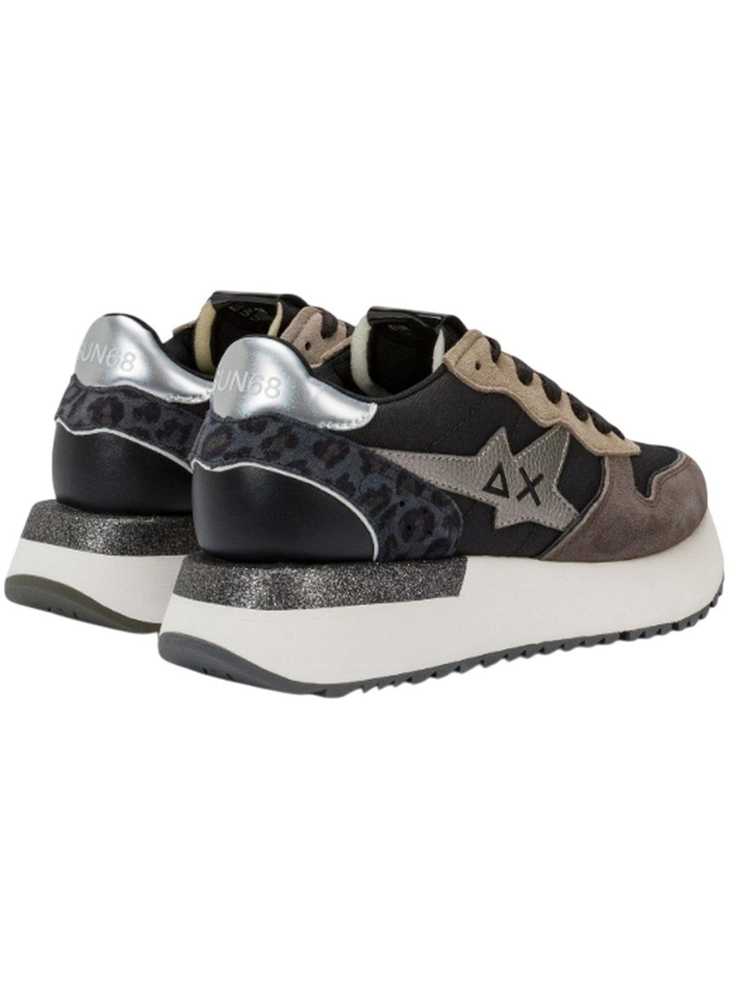 SUN68 Sneakers laag in Zwart