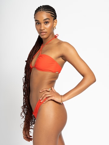 Alife and Kickin Bandeau Bikini top in Red