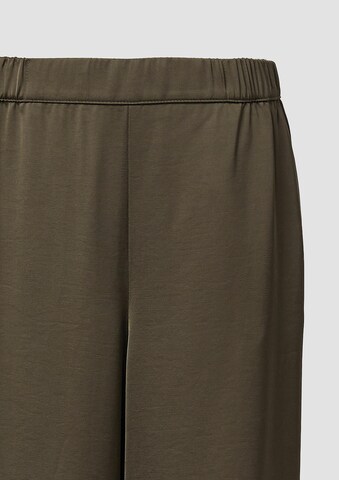 Wide Leg Pantalon s.Oliver BLACK LABEL en vert