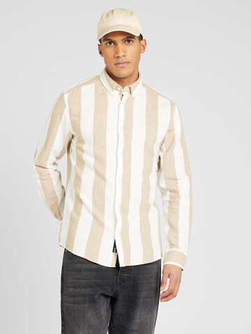 Only & Sons Slim Fit Hemd 'ARLO' in Beige