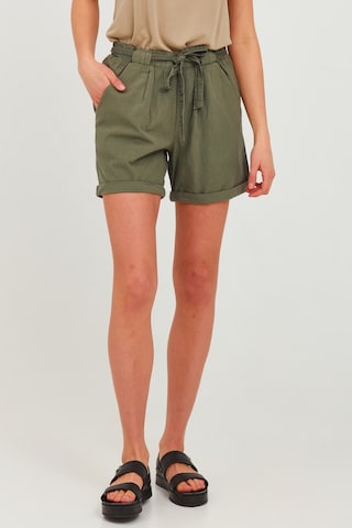 Oxmo Loosefit Broek 'LINA' in Groen: voorkant