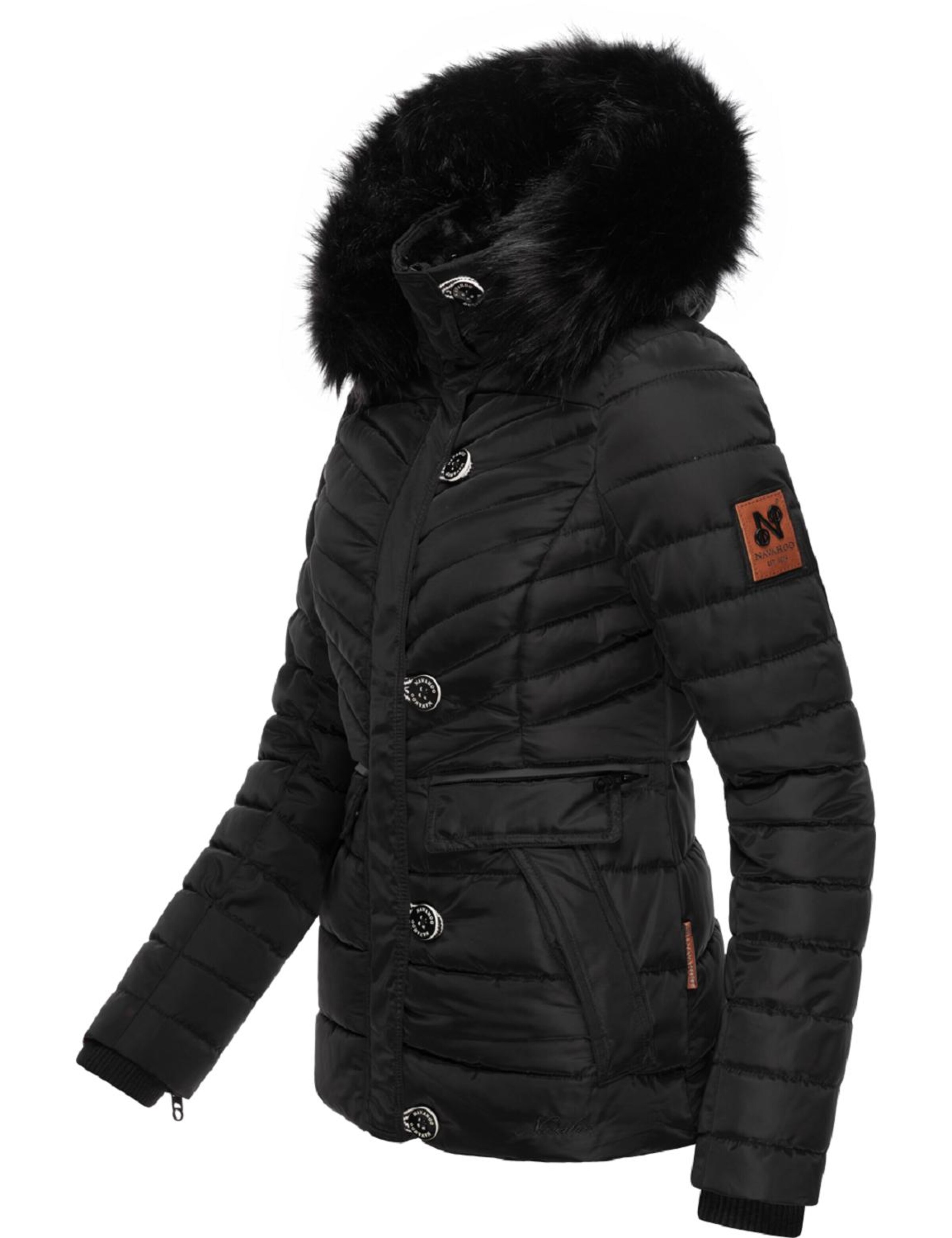 NAVAHOO Zimná bunda 'Wisteriaa' - Čierna