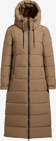 Manteau d’hiver 'Deria3' khujo en marron : devant