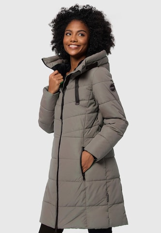 MARIKOO Winter Coat 'Natsukoo XVI' in Grey: front