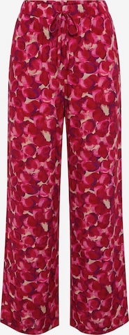 Guido Maria Kretschmer Curvy Wide Leg Housut 'Louisa' värissä vaaleanpunainen: etupuoli