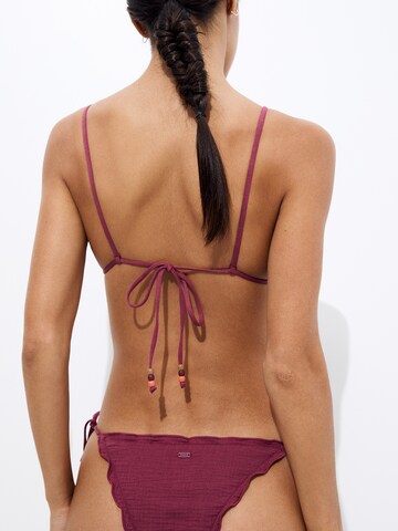 Triangolo Top per bikini di Pull&Bear in rosso