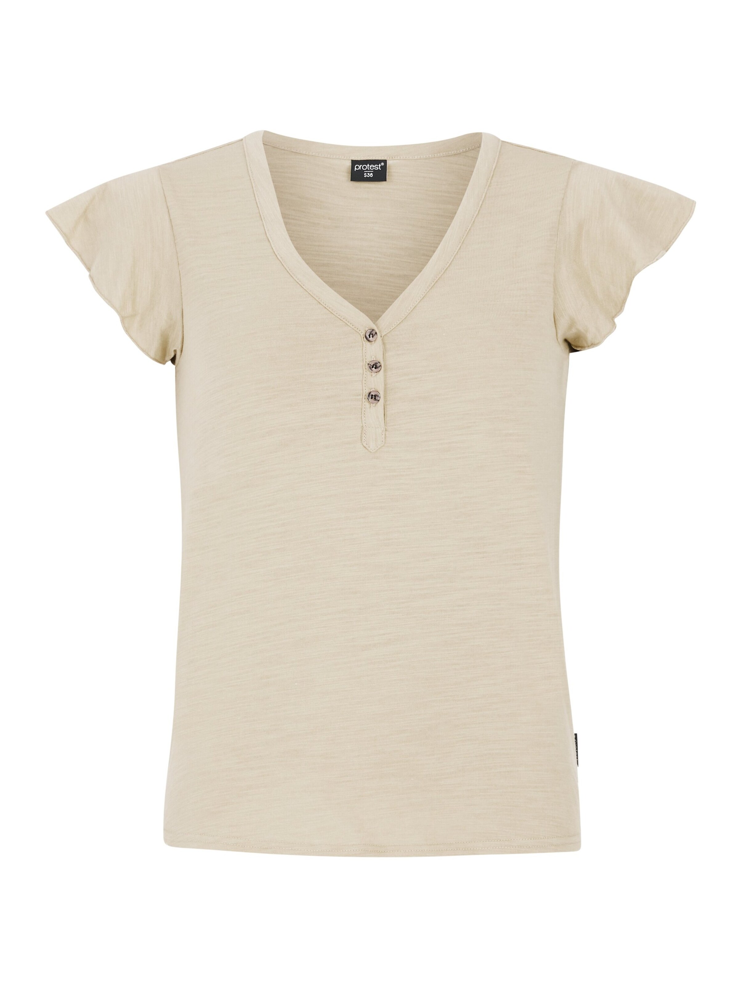 PROTEST Shirt in Beige: front