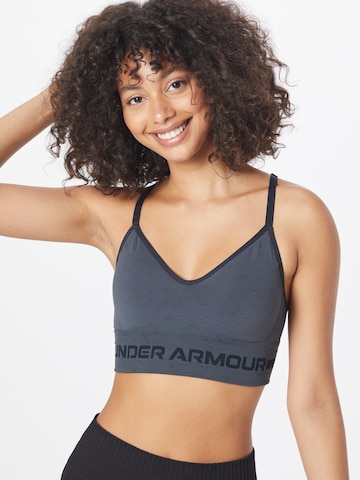 UNDER ARMOUR Bustier Sport bh in Grijs: voorkant