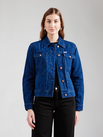 WRANGLER Tussenjas 'HERITAGE' in Blauw: voorkant