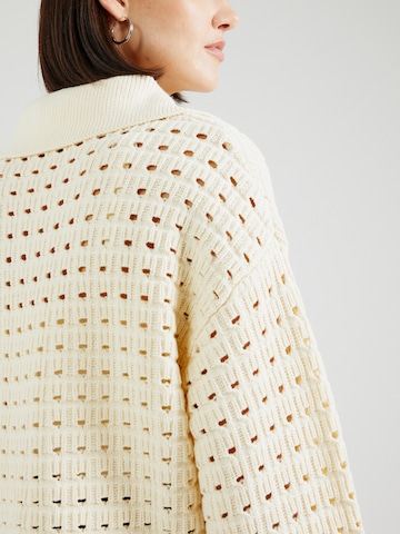 Pull-over 'PCNIZY' PIECES en beige