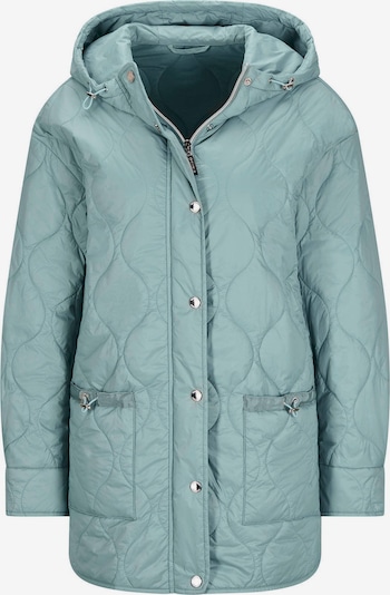 Goldner Steppjacke in cyanblau, Produktansicht