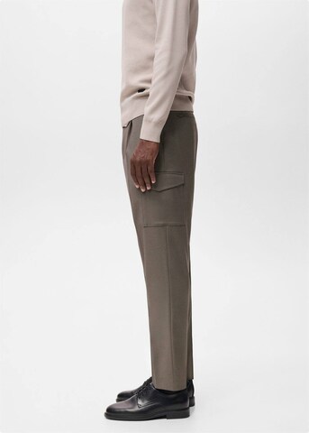 MANGO MAN Slimfit Hose 'Daytona' in Braun