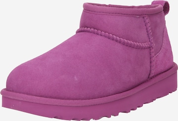 UGG Snow Boots 'CLASSIC ULTRA MINI' in Pink: front