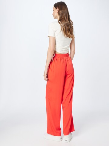 Wide Leg Pantalon 'FLINT' PIECES en rouge