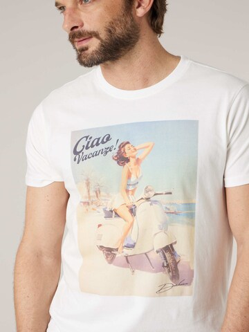 T-Shirt 'Lorenzo' Deeluxe en blanc