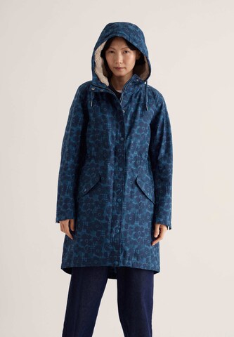 Manteau mi-saison Seasalt Cornwall en bleu : devant